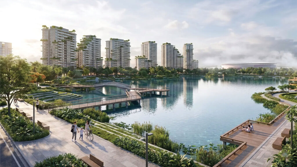 phối cảnh dự án forestia phố nối